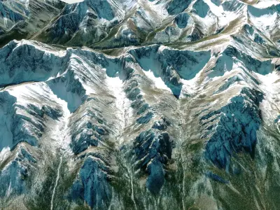 Khoridol Saridag mountains 3D model