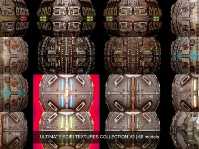 ULTIMATE SCIFI TEXTURES COLLECTION V2 3D Model Pack