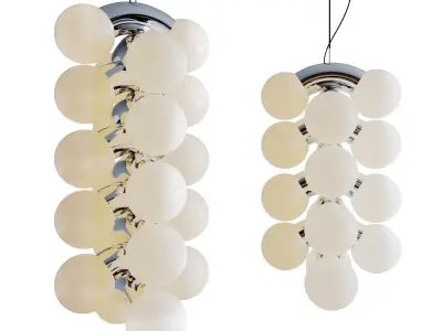 Vine Multi-Tiered Pendant Light By Caine Heintzman from ANDlight 3D model