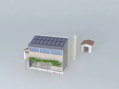 extention housing in town Free 3D model