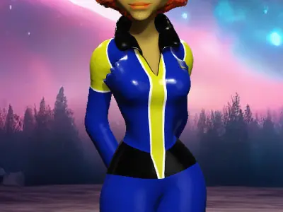 Sckript Toon Series Science-fiction collection The Officer Low-poly 3D model