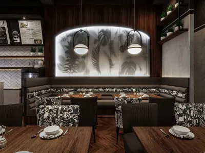 CoffeeShop 3d Interior Design 3D model