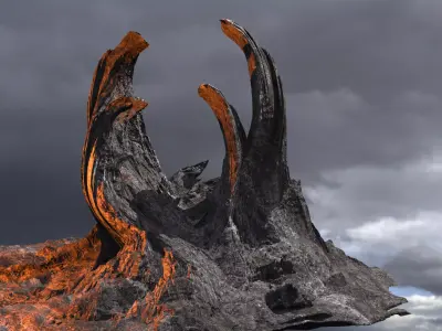 Dragon Egg Mountain 2 3D model