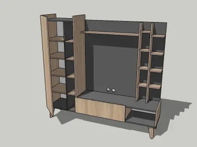 TV Stand 2000x400x1710mm 3D model