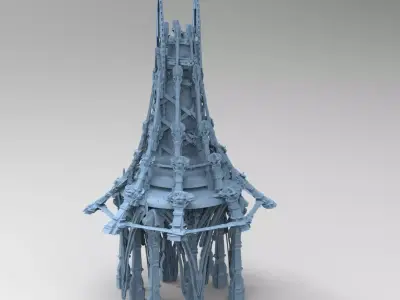 Scull Knight Tower 1 3D model