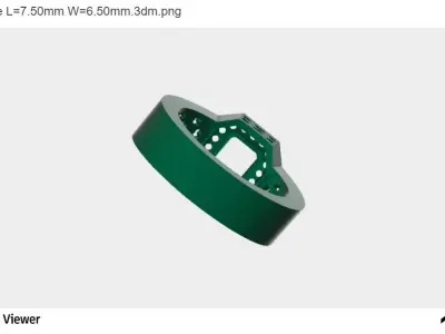 Men Ring with an Asscher Cut Center Stone 3D print model