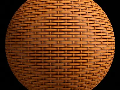 Wicker materials 10- PBR 4k by Sbsar Texture
