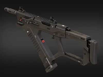Sci Fi Weapon 3D model