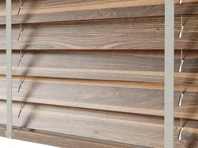 Wooden Blinds Set 08 3D model