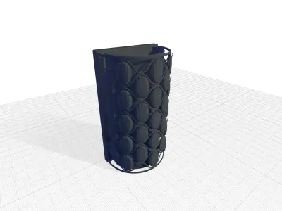 Neeson Light Polished Chrome Flush Mounted Sconce 3D model