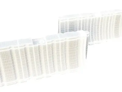 NYC Road safety barrier V01 3D model