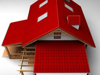 Single Family House High detail 3D model