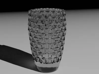 Glass Cup Low-poly 3D model