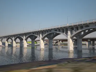 Context Bridges Austin Texas 3D model