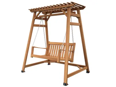 WOOD SWING 3D model