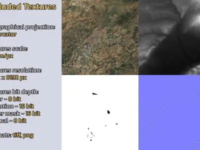 Xiping China City Landscape 3D Model 3D model