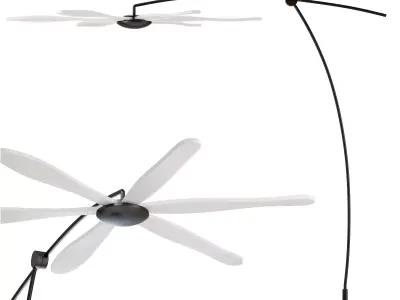 roche bobois libellule floor lamp 3D model