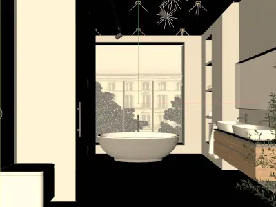 German modern bathroom 1 3D model