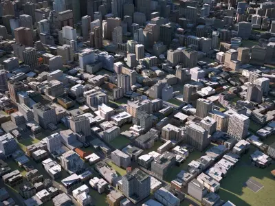 City 18 Low-poly 3D model