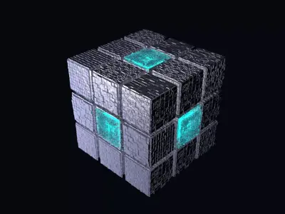 Ski-Fi Cube 3D model