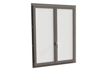 Double windows high detailed 3D model