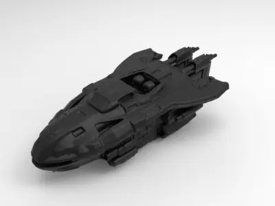 sci-fi spaceship 3D print model