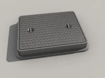 cast iron hatch 3 3D model