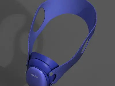 Gas mask respirator military combat 3d model  Low-poly 3D model