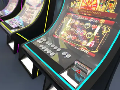 Slot machine 3D model