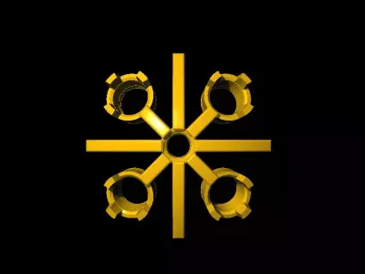 Tops earrings  3D print model