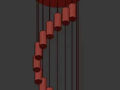 Candil Transparente Innok 3D model