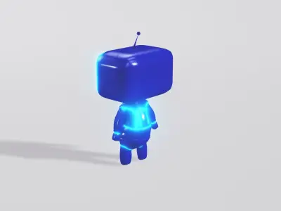 Cuty Bot Low-poly 3D model