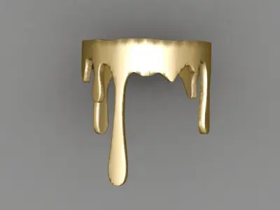Dripping Ring 3D Print Model 3D print model
