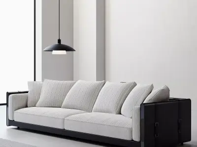 Industrial Living Interior scene 3D model