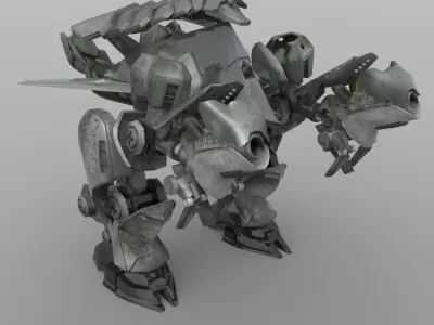 Conciliator Robot Low-poly 3D model