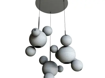 Chandelier Bolle Circular Chandelier 14 BUBBLE  3D model