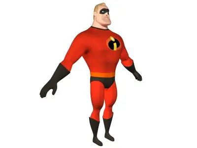 Mr Incredible Low-poly 3D model
