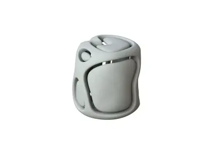 SciFi Cube Object No 67723 Low Poly Shape Low-poly 3D model