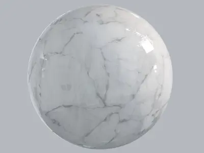White Carrara Marble Texture PBR Vray Corona 400 x 400 cm Texture