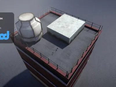 Conveyor Belt Sushi Shop 3D model