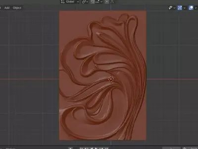 Modern Abstract Relief Panel Wall Decor Set STL Mural CNC 382 3D model