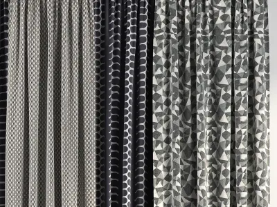Curtain Set 55 3D model