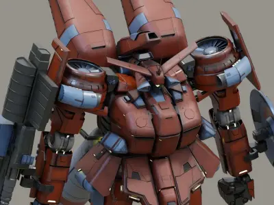 AGX-401 Heavy Assault Mech 3D model