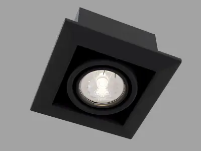 Downlight Metal Modern DL008-2-01-B Maytoni Technical Free 3D model