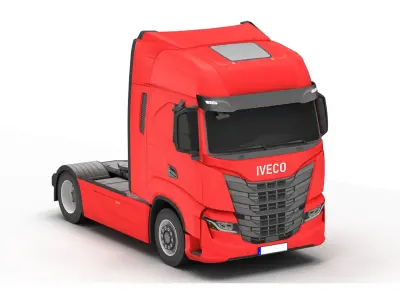 Truck 2-V5 Low-poly 3D model