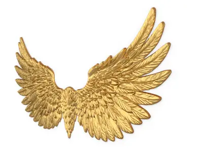 Wings Printable carved decor 19 3D print model