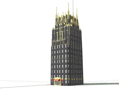 vacation spot-Resort-Fashion Leisure Hotel-0134 3D model