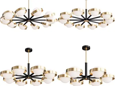 Kinesis Chandeliers Set 3D model