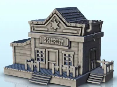 Western sheriff office 6 - USA ACW American Civil War 3D print model
