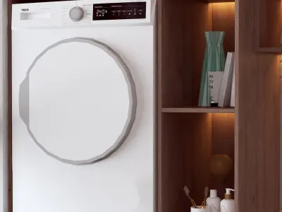 Laundry room 3d model 3D model